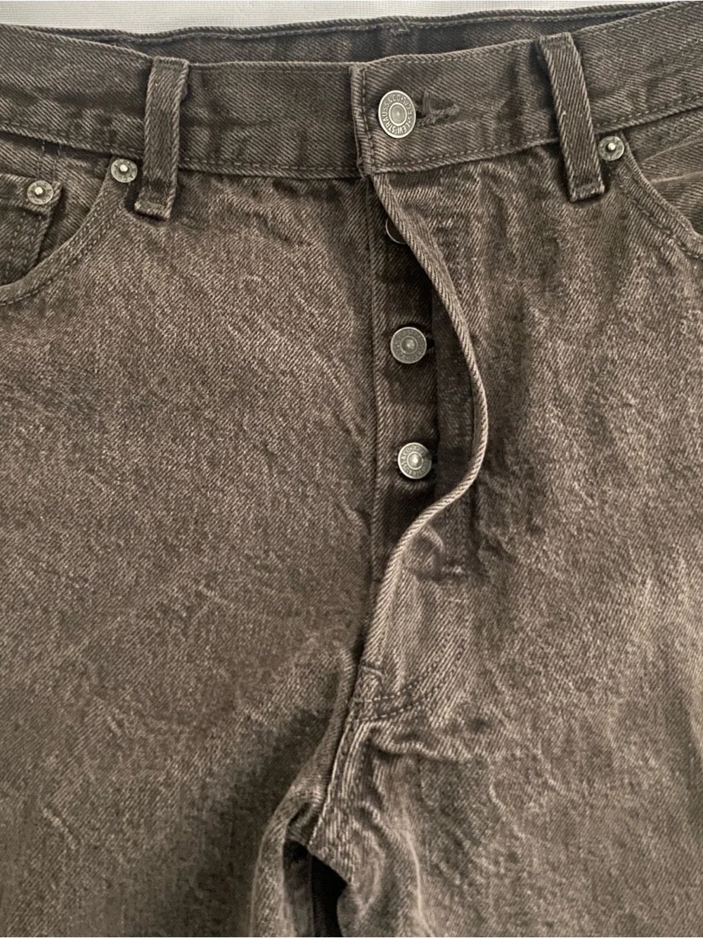 VTG Levis 501 Black Denim Jeans Mens 36x30 Fade Button Fly Mexico 90sPLEASE READ